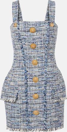Balmain Denim tweed minidress