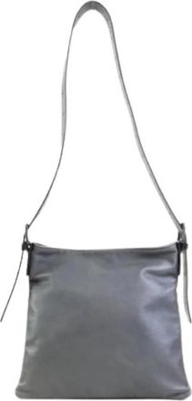 Bottega Veneta Tweedehands leren schoudertassen - unisex - Vintage Schoudertas - Zwart - ONE Size - Leer - Vintage