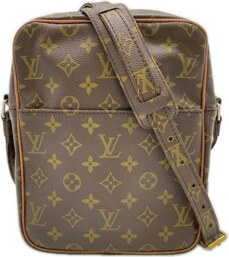 Louis Vuitton Monogram Brown Coated Canvas Leather Shoulder Bag (Pre-Owned)