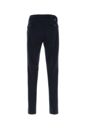 Pantaloni Torino Mens Midnight Blue Stretch Viscose Blend Pant Pantaloni Trousers