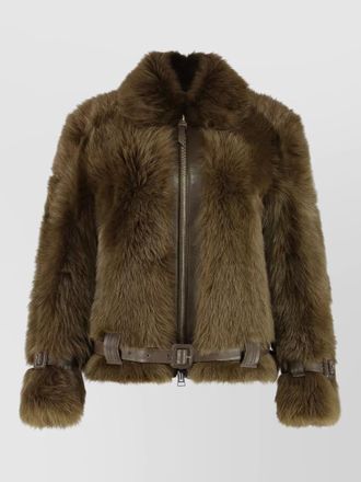 Tom Ford leather belted jacket