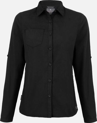 Craghoppers Womens Craghoppers Womens/Ladies Kiwi Long-Sleeved Shirt - Black - Size: 20