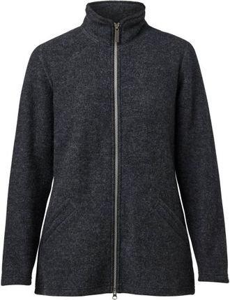 Ivanhoe of Sweden Brodal Long Classic Wolljacke f&uuml;r Damen | schwarz