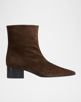 Khaite Andee Suede Ankle Boots
