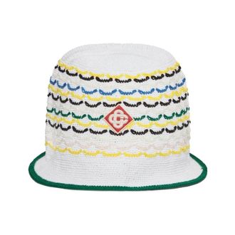 Casablanca Tuck Stitch Hat - male - Casablanca - Accessories - Multicolor - ONE SIZE - Accessories