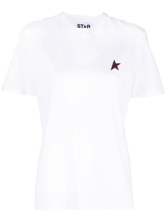 Golden Goose T-shirt met logoprint - Wit