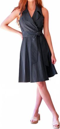 Finley Trench Midi Dress In Black