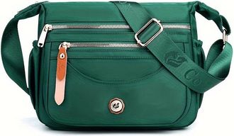 Nicole & Doris Womens Cross-body Bags Casual Shoulder Bag Multi Pocket Fashion Satchel Bag Nylon Side Bag