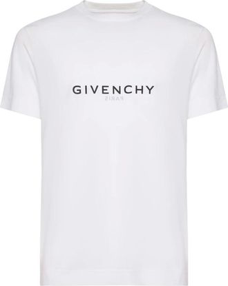 Givenchy T-Shirts, male, White, Size: M Reverse Slim T-Shirt