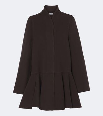 Loewe Cappotto peplum in misto lana e cashmere