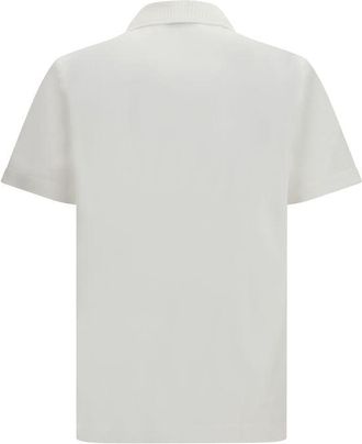 Ferragamo Cotton Piqu&eacute; Polo Shirt - White