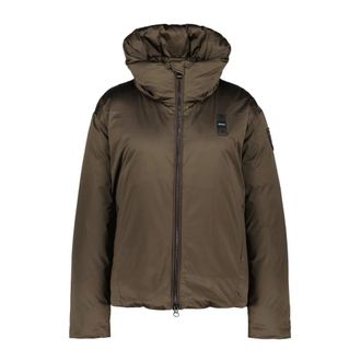 Blauer Smooth Satin Down Jacket Mellen - Dames - Jassen - Bruin - Maat: L Satijn