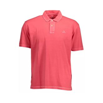 GANT Geborduurd Roze Polo Shirt - Heren - Polos - Roze - S - Tops