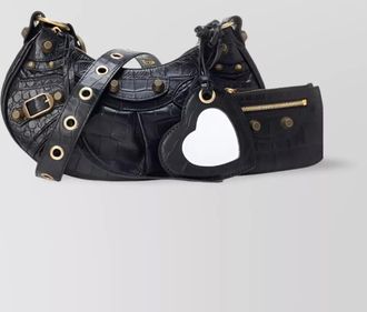 Balenciaga le cagole xs crocodile-embossed leather shoulder bag