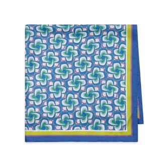 Maliparmi Silky Scarves, female, Blue, Size: ONE SIZE Collection Print Scarf 90x90