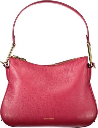 Coccinelle Tassen, Dames, Rood, ONE Size, Leer, Rode Leren Schoudertas met Binnenzak