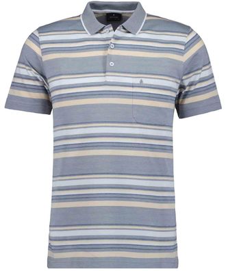Ragman Poloshirt RAGMAN, Herren, Gr. XXL, silber, 70% Baumwolle 30% Polyester, regular fit, ohne Ausschnitt, Shirts Poloshirt