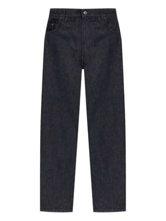 Moncler straight-leg jeans - men - Calf Leather/Cotton - 54 - Blue