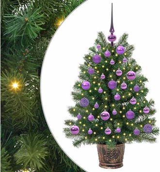 vidaXL Árbol de Navidad artificial con 150 LED Verde 95 cm PE y PVC vidaXL
