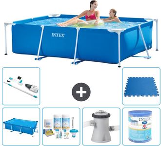 Intex Piscina Con Estructura Rectangular - 220x150x60 Cm - 7-piezas S30061