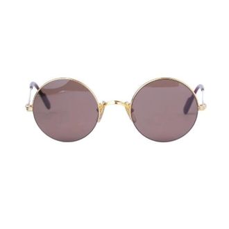 Cartier Vintage, unisex, Paars, ONE Size, Pre-owned Mayfair Round Half-Frame Zonnebril