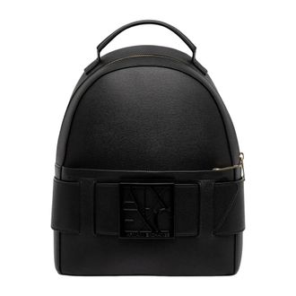 A|X Armani Exchange Tassen, Dames, Zwart, ONE Size, Leer, Rugzak
