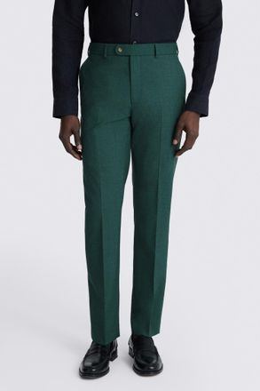 Moss Slim Fit Green Marl Trousers