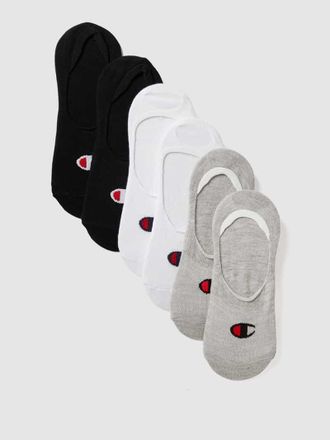 Champion Füßlinge im 6er-Pack in Mittelgrau Melange, Größe 39-42