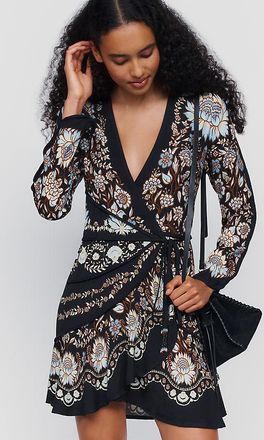 Anthropologie Farm Rio Daniela Wrap Mini Dress