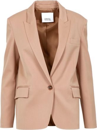Erika Cavallini Semi Couture Donna, Giacche, Beige, M, new
