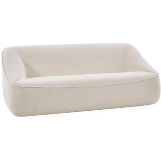 Vente-Unique Divano 3 posti in tessuto testurizzato beige KIREBA