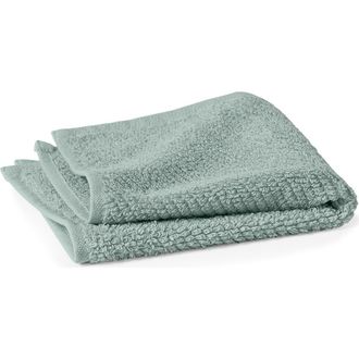 Coyuchi Air Weight Organic Cotton Wash Cloths in Sea Mist at Nordstrom, Size Washcloth