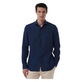 Xacus Donkerblauw Overhemd Lange Mouw - Heren - Casual Overhemden - Blauw - 3XL - Overhemden