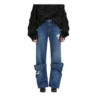 J.W.Anderson Bucket Jeans - Dames - Jeans - Blauw - Maat: W27 Katoen
