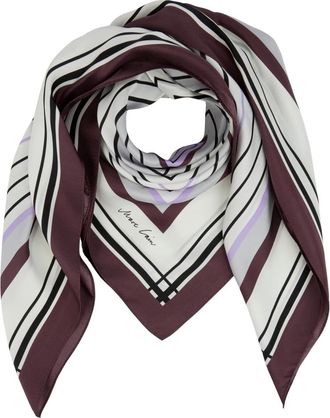 Marc Cain Graphic Silk Scarf - Dames - Zijden sjaals - Veelkleurig - ONE Size - Accessoires