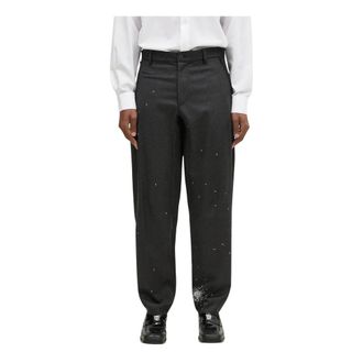 Undercover Pantalones de Lana Rectos - Trousers - Hombre - Gris - L
