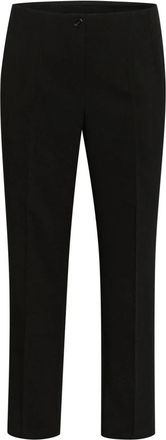 Kaffe Curve Zwart Diep Straight Leg Broek - Dames - Slim Fit Broeken - Zwart - 3XL - Broeken