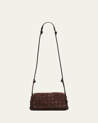Bottega Veneta Smooth Suede Crossbody Bag