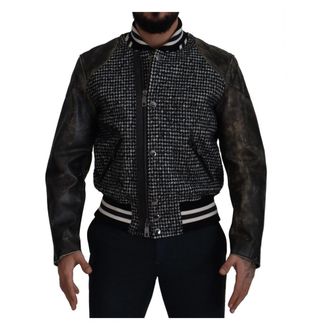 Dolce & Gabbana Bomberjack - Heren - Bomber jackets - Veelkleurig - XL - Leer - Jassen