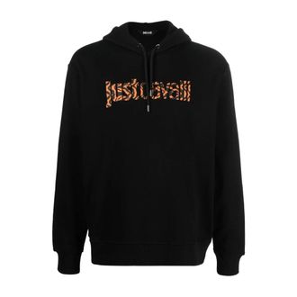 Just Cavalli Hoodies, male, Black, Size: M Hoodies