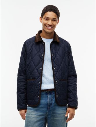 Tommy Hilfiger Mens Quilted Waxed Liner Jacket - Navy Blue - XL