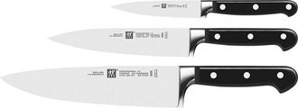 Zwilling Set di coltelli de, 3 pezzi, coltello da burro de coltello da maiale, coltello da bistecca, de coltello da chef, manico speciale de acciaio