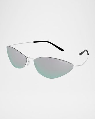 Balenciaga Black Swift Oval Sunglasses from $530.00 - on