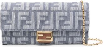 Fendi Clutch Baguette Continental - Blu