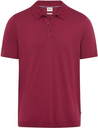 Brax Brax polo bordeaux normale fit 3 knopen