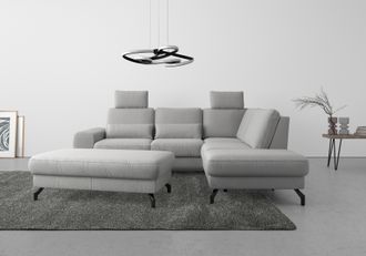 Sit&more Ecksofa »Cinturo L-Form« inklusive Sitztiefenverstellung und Federkern, Sitzhöhe 45 cm