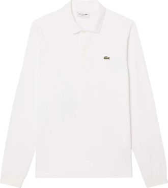 Lacoste L.12.12 Origineel Poloshirt met Lange Mouwen - Heren - Polos - Wit - S - Katoen - Tops