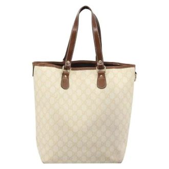 Gucci Vintage, unisex, Beige, ONE Size, Leer, Pre-owned Leather Tote Bag
