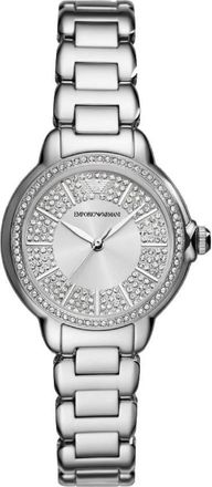 Emporio Armani Quartz Crystal Silver Dial Ladies Watch AR11632