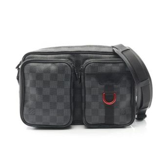Louis Vuitton Pre-owned Cross Body Bags, male, Gray, Size: ONE SIZE Pre-owned Damier Graphite Shoulder Bag